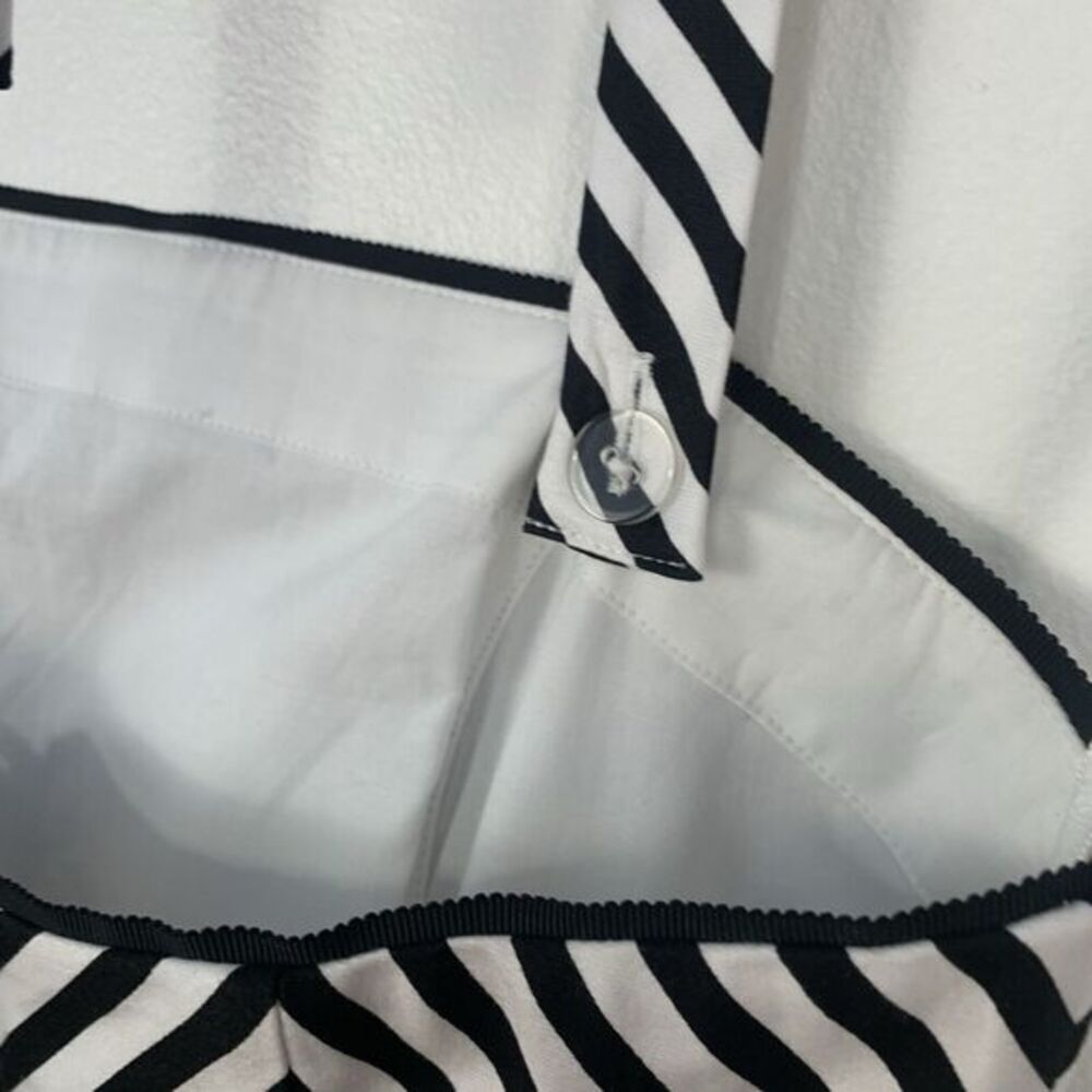 White House Black Market Striped Halter Removable Straps A-Line Party Dress SZ 0 - Picture 5 of 9